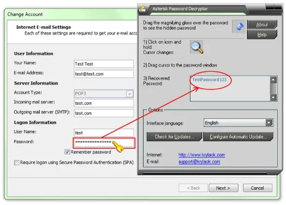 Asterisk Password Decryptor — screenshot